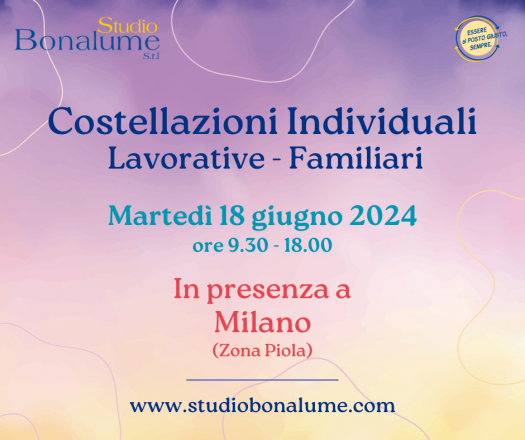 Costellazioni individuali familiari - lavorative